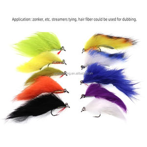 3 bandes/paquet de fourrure de lapin Zonker Strip 3mm coupe droite, fourrure de lapin étroite Zonker Pelt, <span class=keywords><strong>streamer</strong></span> de pêche à la <span class=keywords><strong>truite</strong></span>, matériel de montage de mouches - Product Image 5