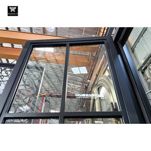 Portes en acier et verre extérieures avec <span class=keywords><strong>porte</strong></span> pour chien pour maisons, design fin, style Crittall, portes <span class=keywords><strong>patio</strong></span> avec petite <span class=keywords><strong>porte</strong></span> pour animaux de compagnie, Géorgie - Product Image 6