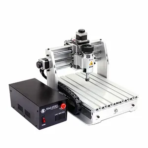 Mini CNC 2520T Router Torno Fresadora para Metal Madera CNC-Tool-Kit Puerto paralelo de 3 ejes 200W para Hobby de aprendizaje CNC