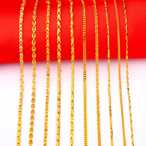 Collana da donna YL con ciondolo a lingotto di ottone a forma di <span class=keywords><strong>pesce</strong></span> Chopin, catena spessa placcata oro, alla moda, dropshipping - Product Image 1