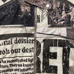 DENIMGUYS conception personnalisée pleine Dtg impression mode Streetwear fermeture éclair manches longues veste d'extérieur pour hommes - Product Image 4