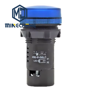 Luz Piloto LED Azul XB2-BVM6LC 220VAC, Serie Harmony XB2 para Gabinete de Control PLC Industrial, Indicación de Estado de Energía - Product Image 1