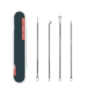4-teiliges Set zur Entfernung von Akne, Mitessern und Hautunreinheiten - Hautpflege für Frauen, Aknebehandlung, Porenreiniger mit Nadelhaken - Product Image 4