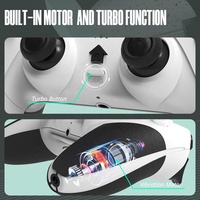 Manette de jeu sans fil avec télécommande, double vibration, fonction turbo, bouton de sauvegarde, gyroscope six axes pour console PS3 PS4
