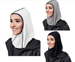 Personnalisé femmes musulmanes respirant maille tissu évacuation de l'humidité dames islamique Fitness Gym course Jogging écharpe <span class=keywords><strong>sport</strong></span> Hijab - Product Image 5