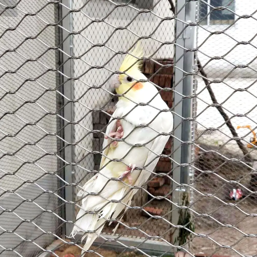 Mini cavo barriera diamantata Ss rete di collegamento a catena di sicurezza rete in acciaio filo flessibile annodato