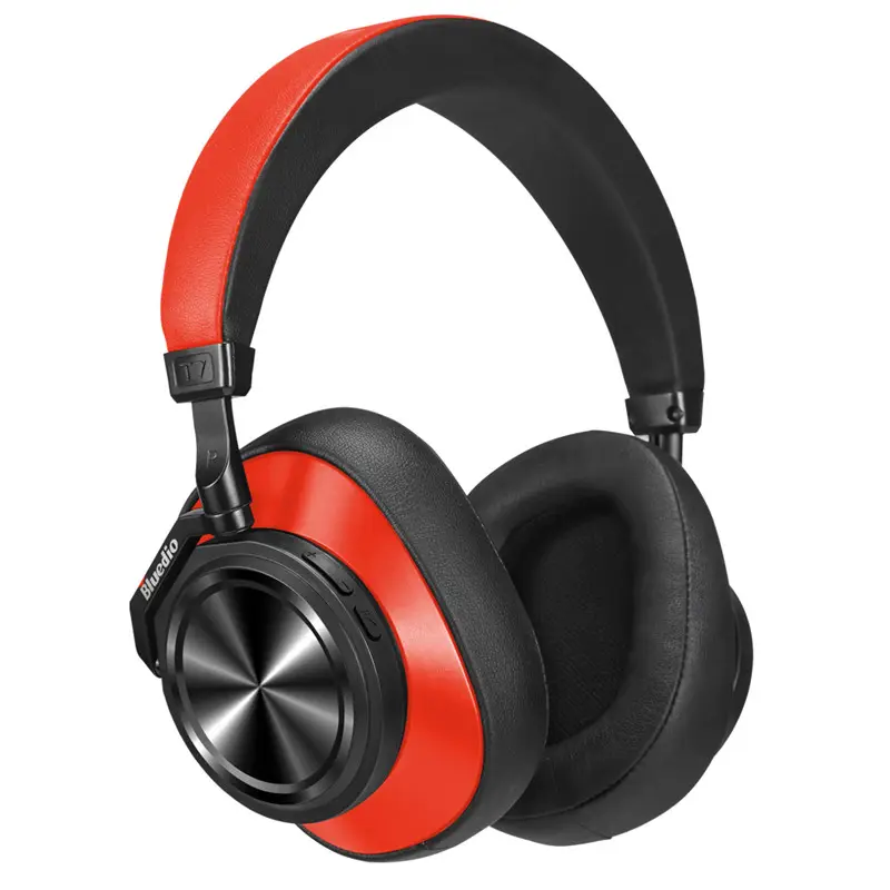 Bluedio T7 kablosuz kulaklıklar alaşımlı gövde ANC SD kart yuvası FM ses adım sayma otomatik oynatma için spor kulaklık