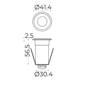 IP67 0.5W <span class=keywords><strong>316</strong></span> acier inoxydable 12VAC projecteur LED 316SS corps plancher encastré pont creusé jardin <span class=keywords><strong>extérieur</strong></span> paysage sol enterré - Product Image 5