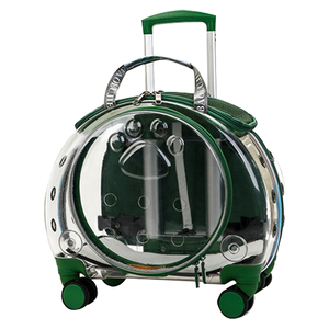 Taşınabilir şeffaf evcil hayvan taşıyıcı sırt çantası lüks zarif fermuar kapatma tam görünüm kedi köpekler için havayolu tekerlekli çanta çanta - Product Image 1