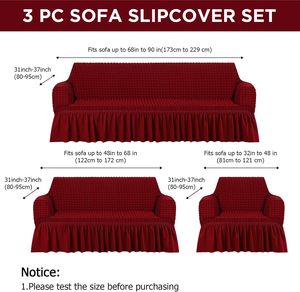 Universal Living Room <b>Sofa</b> <b>Cover</b> Sets Spandex 3 Seater Elastic Breathable Modern Slipcover - Product Image 2