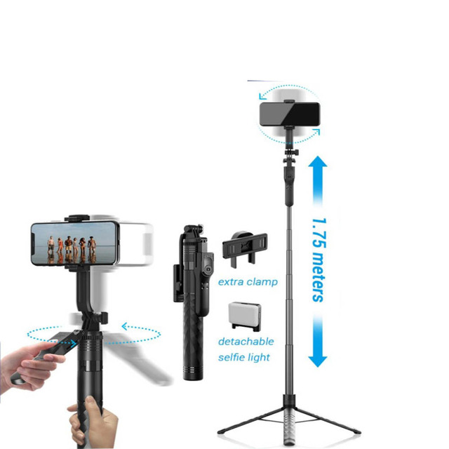 Selling Portable Blue Tooth Selfie Stick Phone Tripod 360 Degrees Rotation with Remote K28 Handheld Stabilizer