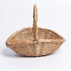 Handgemachte Farm Harvest umwelt freundliche Wicker Multifunktions-Geschenk korb mit ovaler Form Wicker Blumen korb für den Hausgebrauch - Product Image 1
