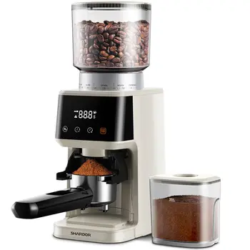 SHARDOR Molinillo de café eléctrico ajustable, molinillo de especias,  molinillo de granos de café, molinillo de café expreso con 1 cuenco  extraíble de
