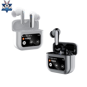 YYK-Q30 V8 A8 A9 A10 Pro couleur LCD LED écran tactile Hifi stéréo haut ANC réduire activement éliminer le <span class=keywords><strong>bruit</strong></span> TWS <span class=keywords><strong>écouteurs</strong></span> - Product Image 1