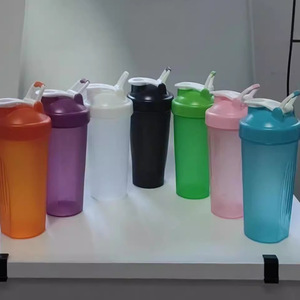 고급 친환경 셰이커 컵 단백질 분말 스포츠 물병 밀크 쉐이크 혼합 600ml 모든 색상을 인쇄 할 수 있습니다 여행 체육관 - Product Image 2