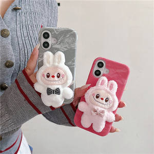 All'ingrosso cartone animato carino giocattolo farcito 3D bambola antiurto custodia per telefono cellulare per <span class=keywords><strong>iPhone</strong></span> 16 15 <span class=keywords><strong>Pro</strong></span> Max <span class=keywords><strong>14</strong></span> 13 <span class=keywords><strong>accessori</strong></span> per telefono - Product Image 2