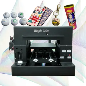 Printer UV Digital Mini bentuk riak resolusi tinggi pencetak Flatbed UV A3 max mesin pencetak Multi untuk Label Pr
