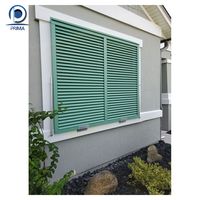 Prima Bahama Volets fenêtres Fenêtre d'auvent en aluminium anti-ouragan Fenêtre à persiennes en aluminium personnalisée