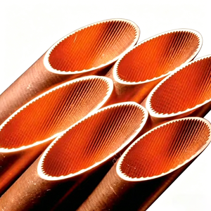 <span class=keywords><strong>Tube</strong></span> en cuivre à angle hélicoïdal de 18 degrés, à rainures internes, épais, pour climatiseur et réfrigérateur - Product Image 1