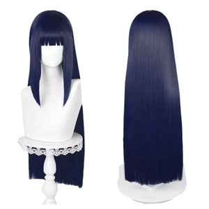 Perruque de <span class=keywords><strong>cosplay</strong></span> synthétique longue et droite de 100 cm, couleur brun clair, résistante à la chaleur, densité 100 %, sans frange, vente en gros - Product Image 2