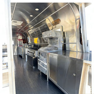 Chariot de nourriture mobile électrique en acier inoxydable de forme bateau, chariot de glaces, chariot de collations, chariot de barbecue, chariot de petit-déjeuner, restauration commerciale - Product Image 5