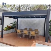 Pergola à lames orientables électrique automatique, système de toiture réglable, gazebo moderne en métal, prix de gros, livraison porte-à-porte