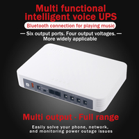 Mini batterie externe portable UPS avec sortie PoE (15V/24V 1A) et sorties DC 5V/9V/12V/15V/24V 18W, 18650mAh Li-ion, alimentation ininterrompue Plug & Play