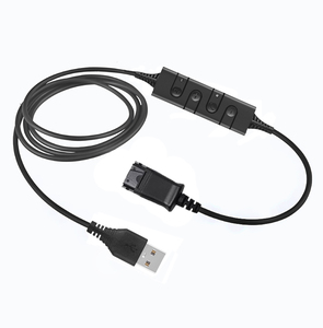 Beien CS12อะแดปเตอร์ USB ตัดเสียงรบกวน,ชุดหูฟัง Call Center พร้อมไมโครโฟน/ปิดเสียงควบคุมด้วย Plantronics <span class=keywords><strong>QD</strong></span> - Product Image 2