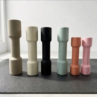 Mancuernas de Silicona con Certificación CE, Antideslizantes, 1/2/3/4 kg, Ergonómicas, para Pilates, Juego de Mancuernas Portátiles para Ejercicios de Brazos