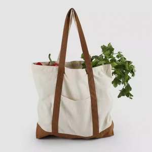 Sac fourre-tout réutilisable en toile de coton écologique pour femme, personnalisable par sublimation, avec logo imprimé sur mesure - Product Image 4