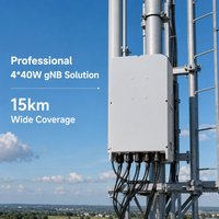 Estación Base 5G GNB para Exteriores de 1.5Gbps Ultra Rápida, 4x40W de Alta Potencia, Sub-6GHz N78 N41 N40 R16 R17, Modo SA, Baja Latencia, ENodeB IP66