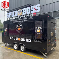 Nouveau Type remorque alimentaire de rue pour la vente de café Van traiteur chariot hamburgers frites crème glacée BBQ Bus camion alimentaire Mobile