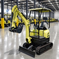LIVRAISON GRATUITE Mini-excavatrice 1,5 tonne EPA, nouvelle excavatrice sur chenilles pour ferme, moteur Kubota EURO 5