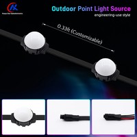 Pengontrol DC12V DMX512 Sumber Cahaya Pixel untuk Dekorasi Bangunan Jembatan Taman Bertema Lanskap Sumber Cahaya Titik LED