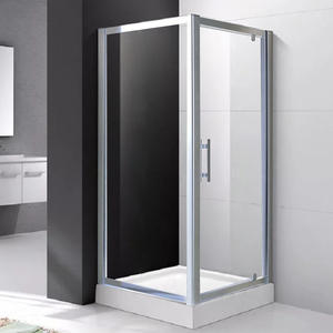 Moderna Cabina de Ducha Plateada Brillante <span class=keywords><strong>HECE</strong></span> con Cristal Templado de 8mm y 10mm para Baño - Product Image 1