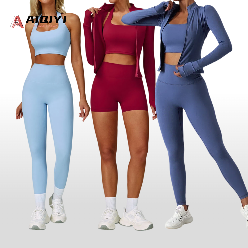 TZ 6116 New Trend 2 Piece Set Ropa Deportiva Gym Clothes Sportswear Fitness Womens Custom Logo Jogging Training Wear