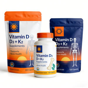 Cápsulas de Vitamina D K2 de Alta Pureza, Formulaciones Personalizadas D3 K2, Fabricación de Marca Privada OEM, COA, GMP, ISO, Certificación Orgánica - Product Image 2