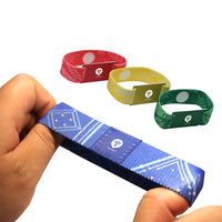 Bracelet en tissu RFID élastique personnalisé TF9675 avec logo, 860-960 MHz UHF, pour le suivi des stocks en entrepôt