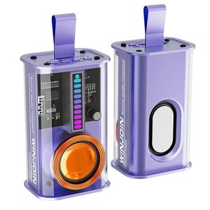 Nueva llegada transparente Mecha Armor altavoz de diente azul al aire libre hogar portátil RGB LED luz TWS creativo Audio armadura altavoz - Product Image 1