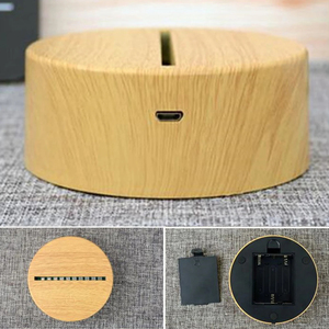 Nhà Máy Tùy Chỉnh DIY 3D Ánh Sáng Ban Đêm Đứng Acrylic 16 Màu Sắc Điều Khiển Từ Xa Và USB Sạc LED Đèn Gỗ Giống Như Cơ Sở - Product Image 2