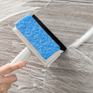 Double-Sided Glass Scraper Blue Sponge <b>Squeegee</b> Streak-Free <b>Window</b> Mirror <b>Cleaner</b> Bathroom Tile Cleaning Tool - Product Image 2