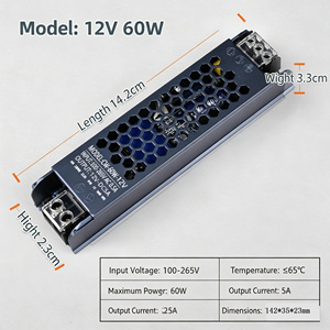 Nouvelle alimentation à découpage ultra-mince 12V 100W, transformateur LED 220V AC vers 12V DC pour bandes lumineuses longues - Product Image 4