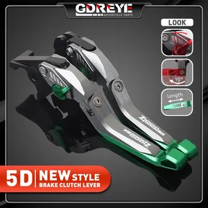 Leviers de frein et d'embrayage <span class=keywords><strong>r</strong></span>églables en aluminium CNC 5D pour moto <span class=keywords><strong>Kawasaki</strong></span> Z1000SX/NINJA 1000/Tourer Z1000 <span class=keywords><strong>SX</strong></span> 2011-2016 - Product Image 1