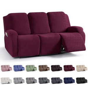Funda de Terciopelo de Lujo para Sillón Reclinable de 3 Plazas, Juego de Fundas para Sofá Reclinable - Product Image 1