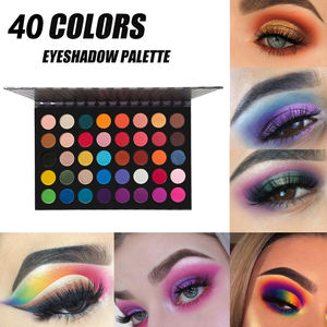 Maquillage longue tenue, cosmétiques, palette de fards à paupières 40 couleurs, fard à paupières scintillant mat - Product Image 2