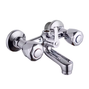 Robinet <span class=keywords><strong>de</strong></span> salle <span class=keywords><strong>de</strong></span> bain mural italien Minwei-Poli, mitigeur avec design irrégulier et accessoire <span class=keywords><strong>de</strong></span> <span class=keywords><strong>douche</strong></span> portable - Product Image 3