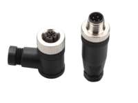Connecteur de câble circulaire M12 IP67 étanche DIN pour capteur de puissance, mâle-femelle, droit, à angle droit, hybride, surmoulé