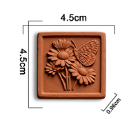 Épurateur et adoucisseur de sucre brun en argile terracotta à motifs créatifs