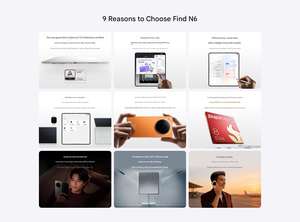 Nuovo Arrivo 2026 <span class=keywords><strong>OPPO</strong></span> Find N6 Smartphone Pieghevole Senza Pieghe con Snapdragon 8 Elite/ Display OLED LTPO Pieghevole da 8,12 Pollici - Product Image 6