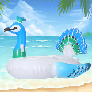 PVC Inflatable mùa hè hồ bơi nước Float Phượng thiên nga ngỗng chim hình dạng đi xe trên phòng chờ Lounger đồ chơi không khí thổi nước nệm - Product Image 2